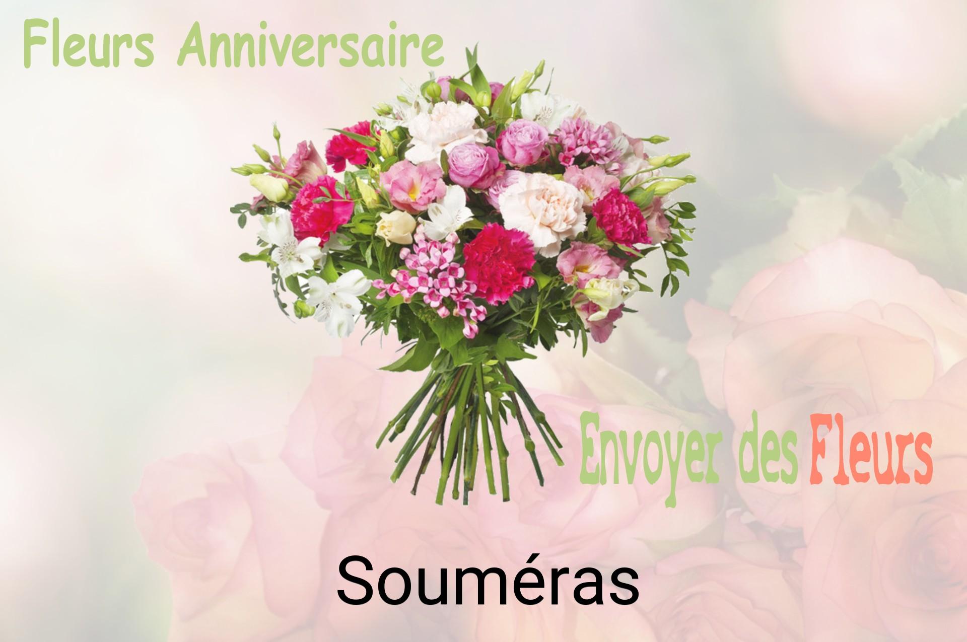 Bouquet de fleurs d’anniversaire livré à Souméras